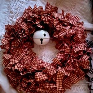 Hand made rag wreath